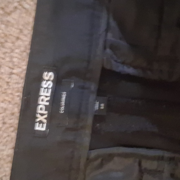 Express Black Columnist Pants Size 8R - Picture 3 of 6
